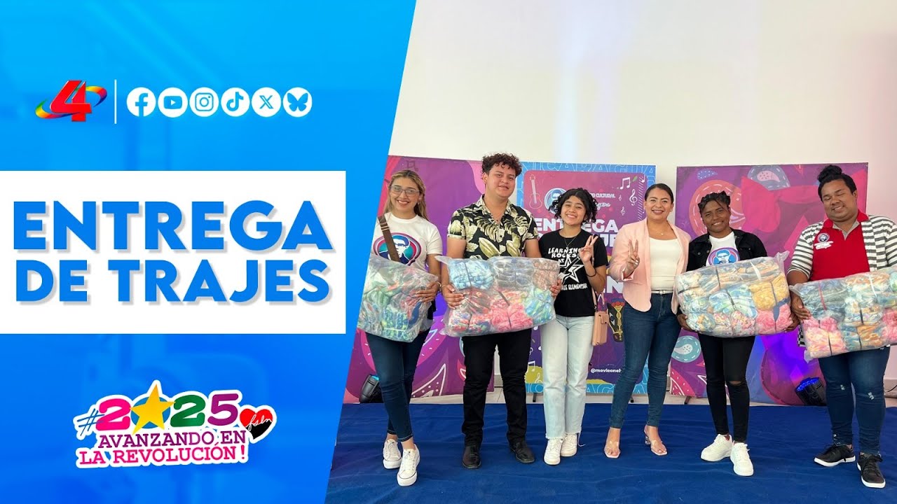 JS impulsa danza urbana con nueva entrega de trajes para agrupaciones de toda Nicaragua
