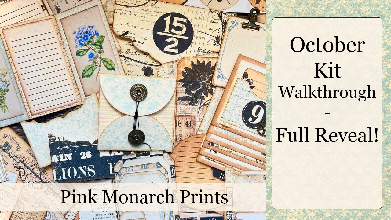 KIT WALKTHROUGH - Full showcase of the OCTOBER Kit, Papers, Ephemera, Pockets, and MORE!