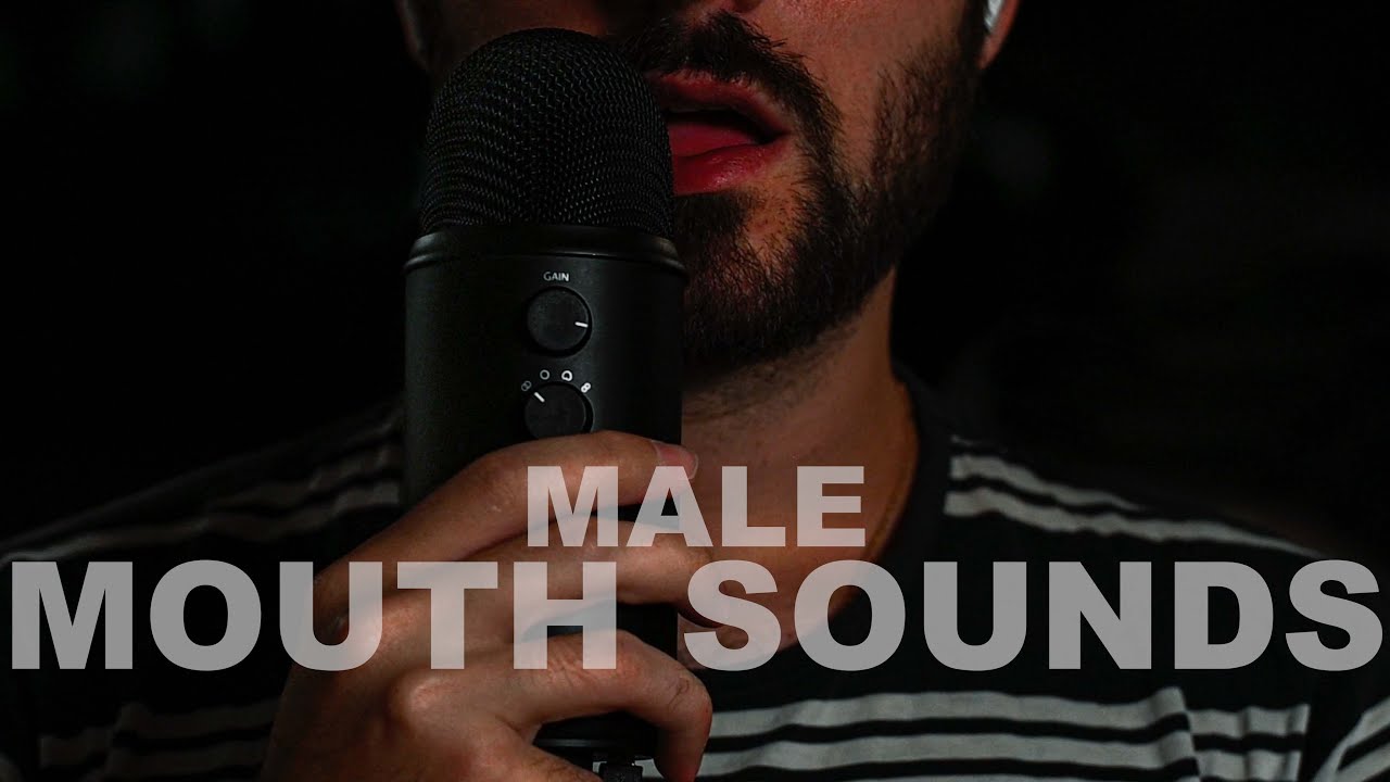 ASMR Male Mouth Sounds - SkSk Breathing - Beard ASMR