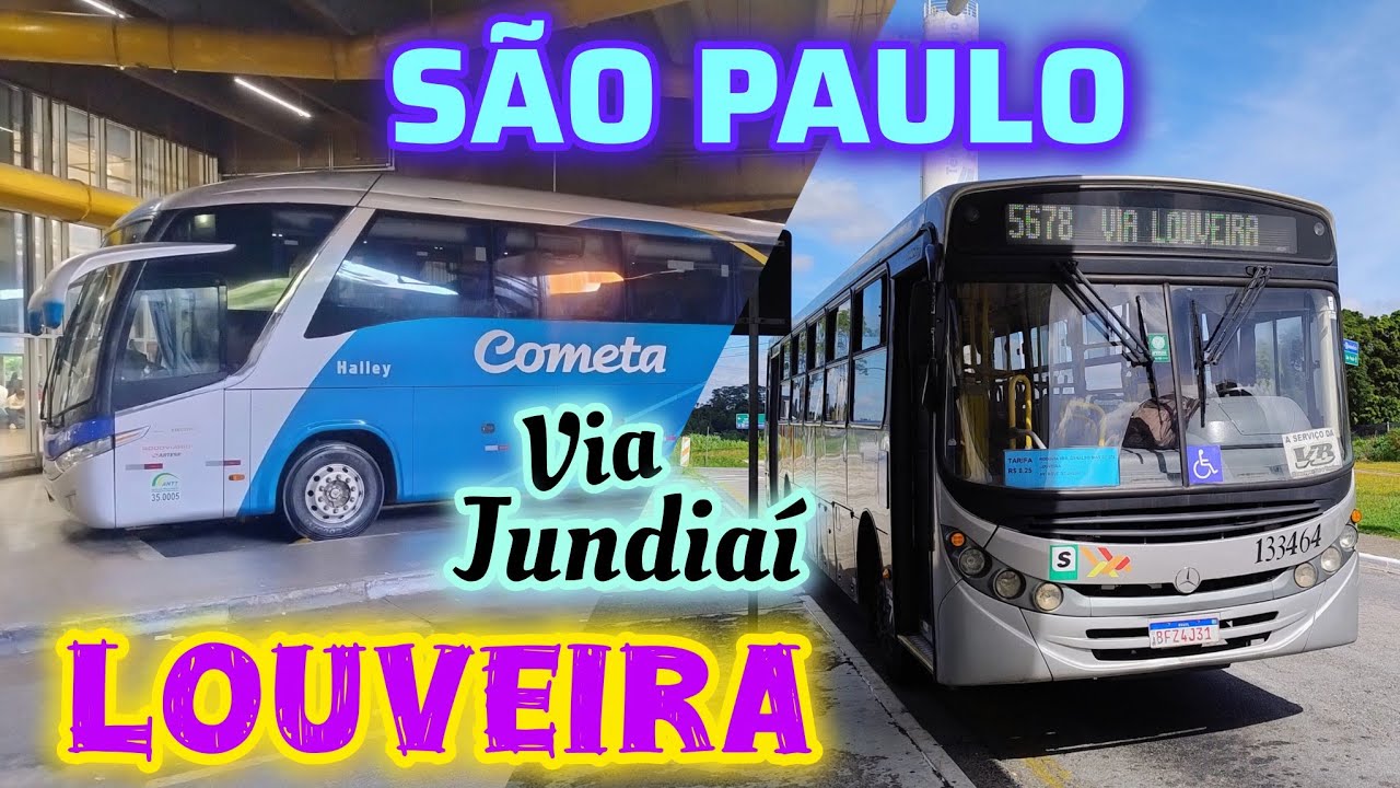 Viagem São Paulo x Louveira via Jundiaí - Viação Cometa / Rápido Luxo Campinas - Linha 5678 #viagem 