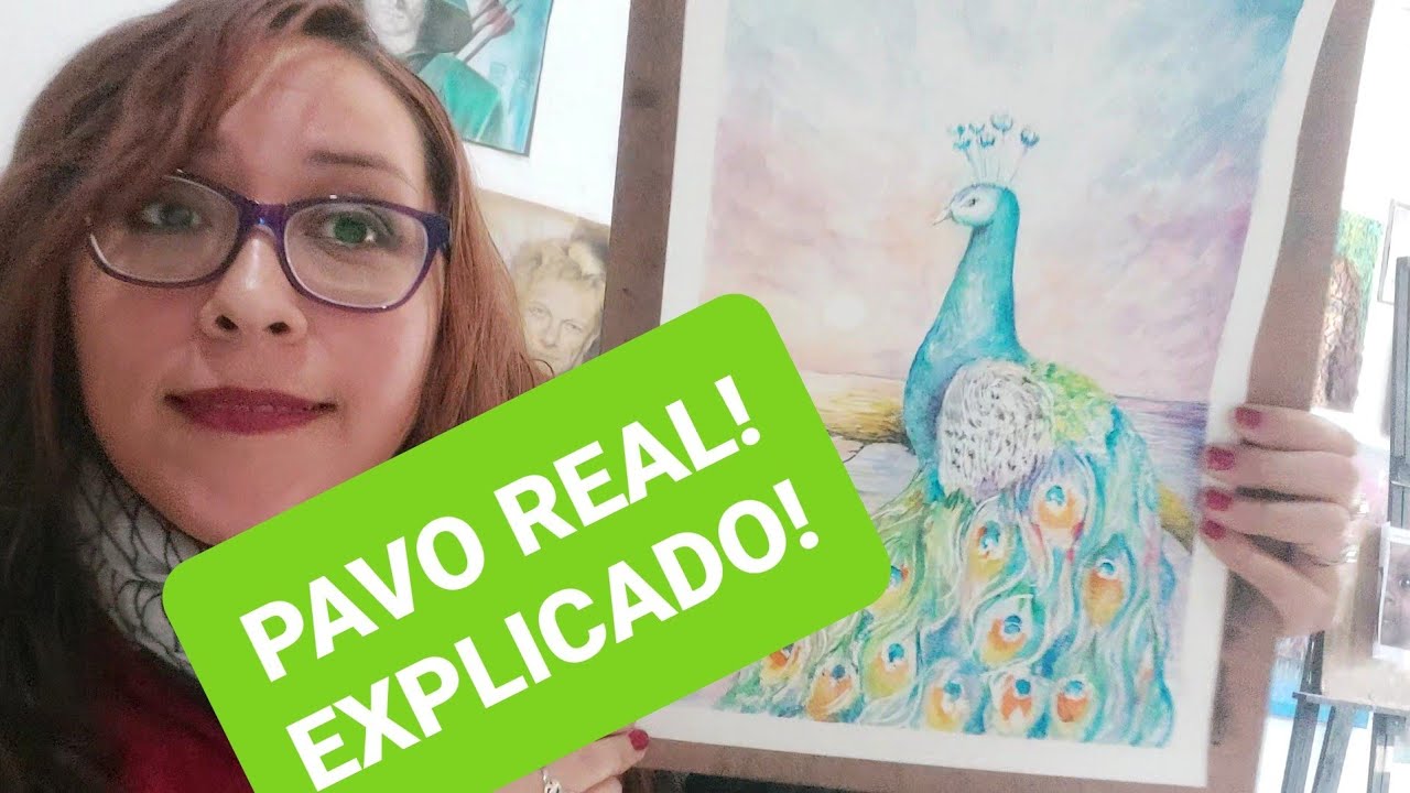 Como PINTAR un PAVO REAL EN ACUARELA / paso a paso!/ vani merlo