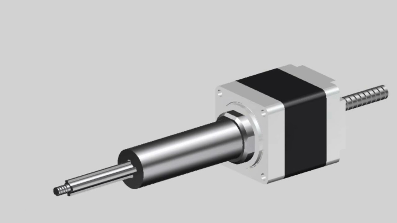Non Captive Stepper Linear Actuator Animation Display~
