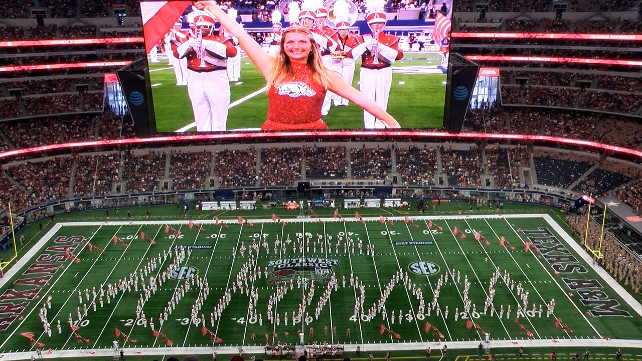 Razorback Marching Band, Halftime 09/28/24, The Music of ABBA, Texas A&M @ Dallas