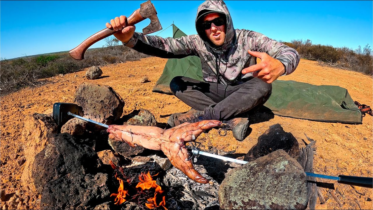 ACAMPANDO SOLO - COMIENDO TODO LO QUE ATRAPO