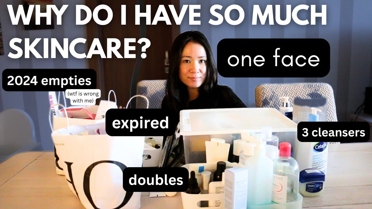 Attempting to declutter and organize my skincare collection
