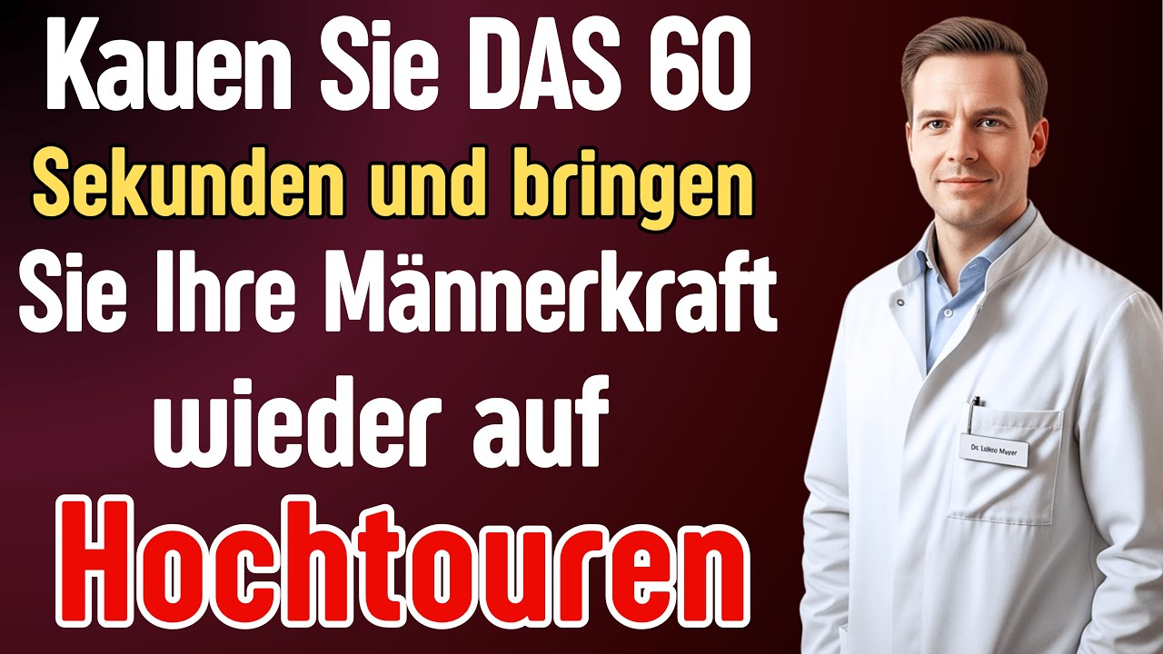Kauen Sie dieses Gewürz 60 Sekunden lang und entfesseln Sie Ihre verborgene Männerkraf...