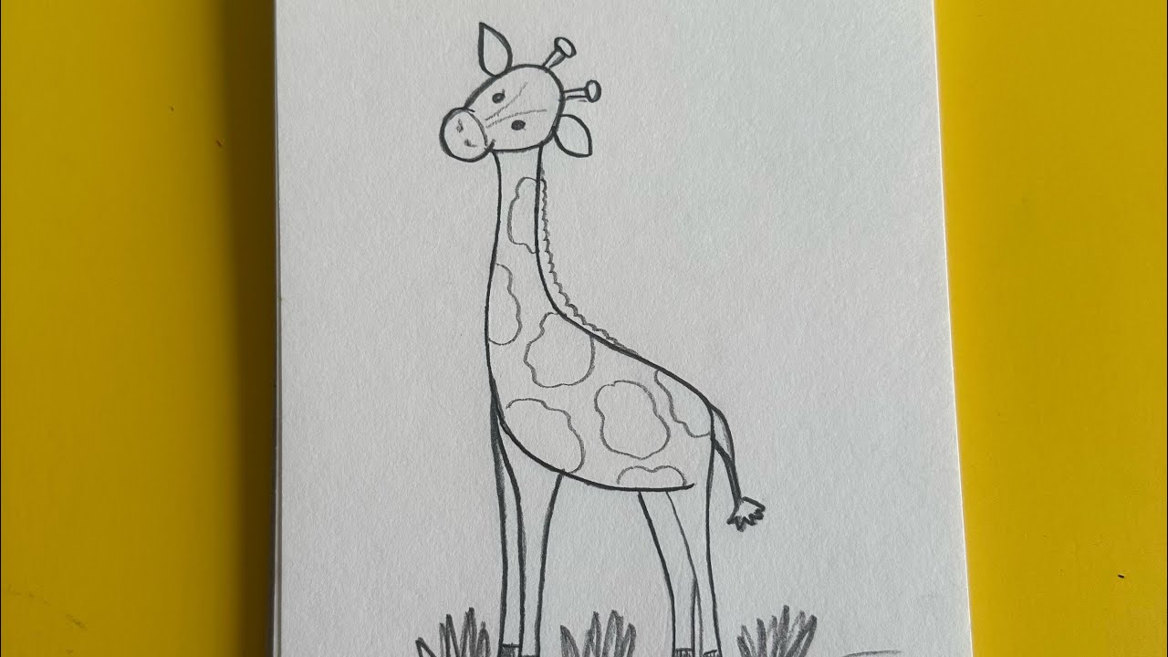 Easy Giraffe Drawing | Step by Step Tutorial for Beginners