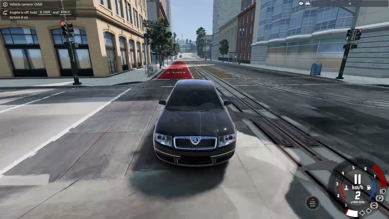 SKODA SUPERB with a Steering Wheel | BeamNG.drive