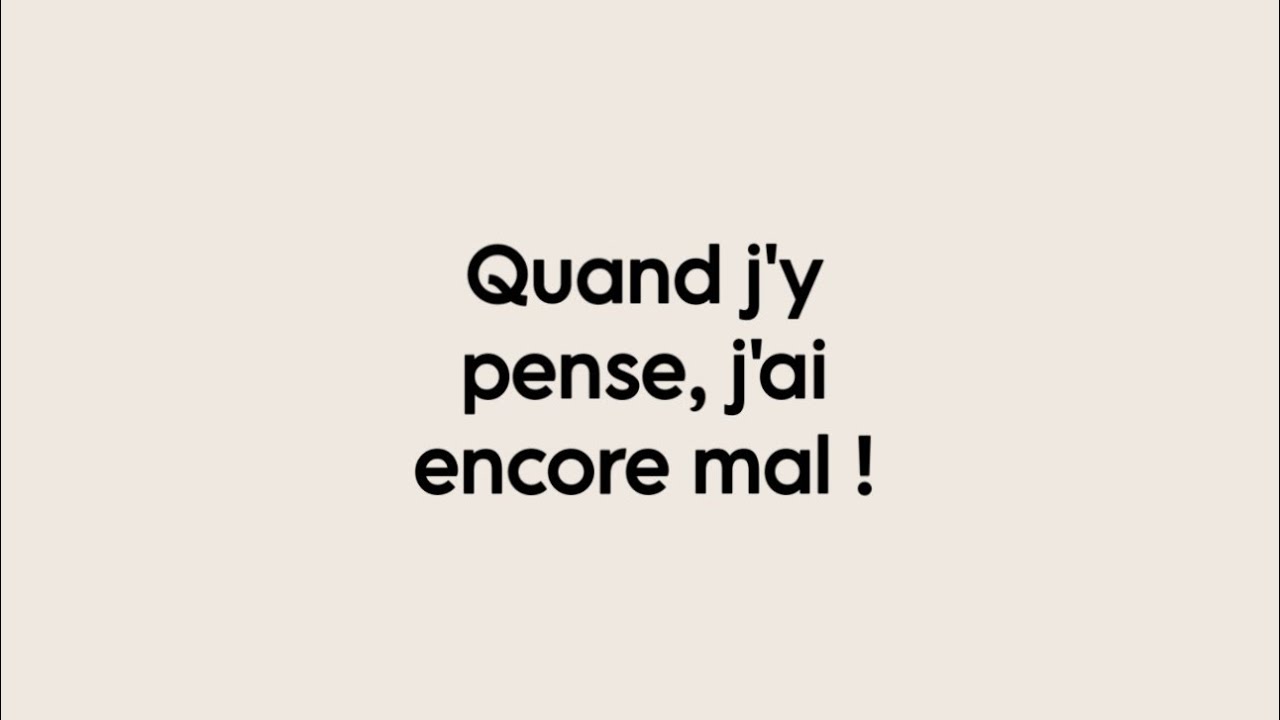 Psychologie : Quand j’y pense, j’ai encore mal