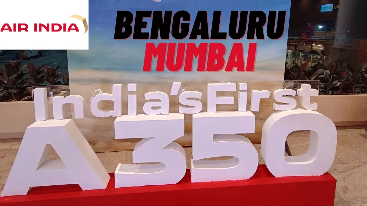 India's & Air India's First Airbus A350-900 Inaugural Flight | Premium Economy | VT-JRA | AI 589