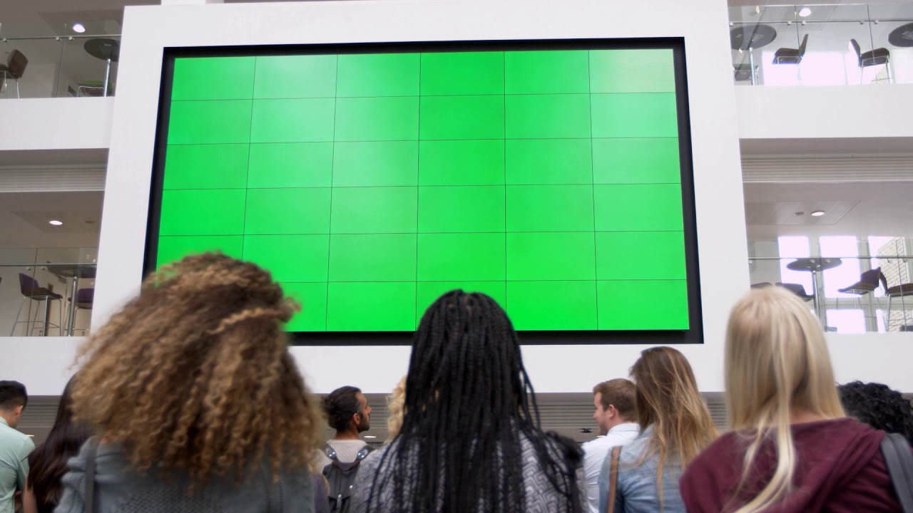 Big TV Green Screen Chroma Key in 4K