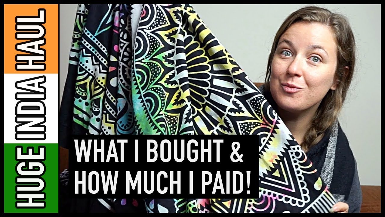 EVERYTHING I BOUGHT IN INDIA + PRICES!!
