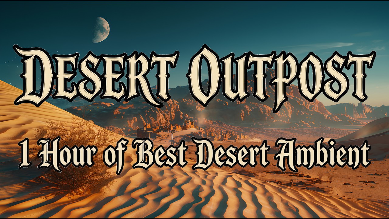 DESERT OUTPOST | 1 Hour of Best Desert Ambient | Desert Background Music | Sounds Wind in the Desert