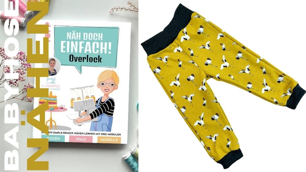 Babyhose mit der Overlock nähen