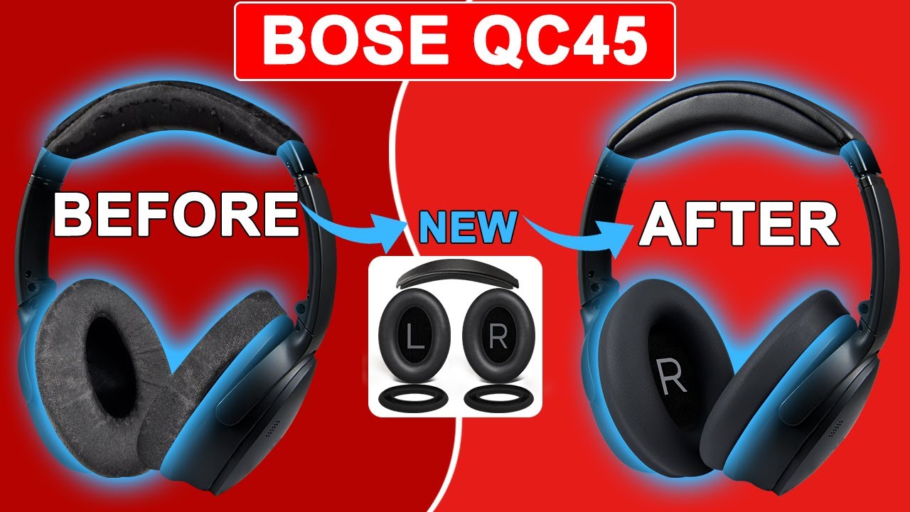 SOULWIT® | How to Replace Bose QC45 Earpads and Headband | Repair Parts Kit