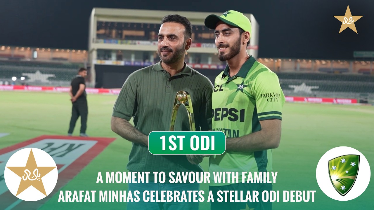 A moment to savour with family 🫶 Arafat Minhas celebrates a stellar debut alongside his loved ones