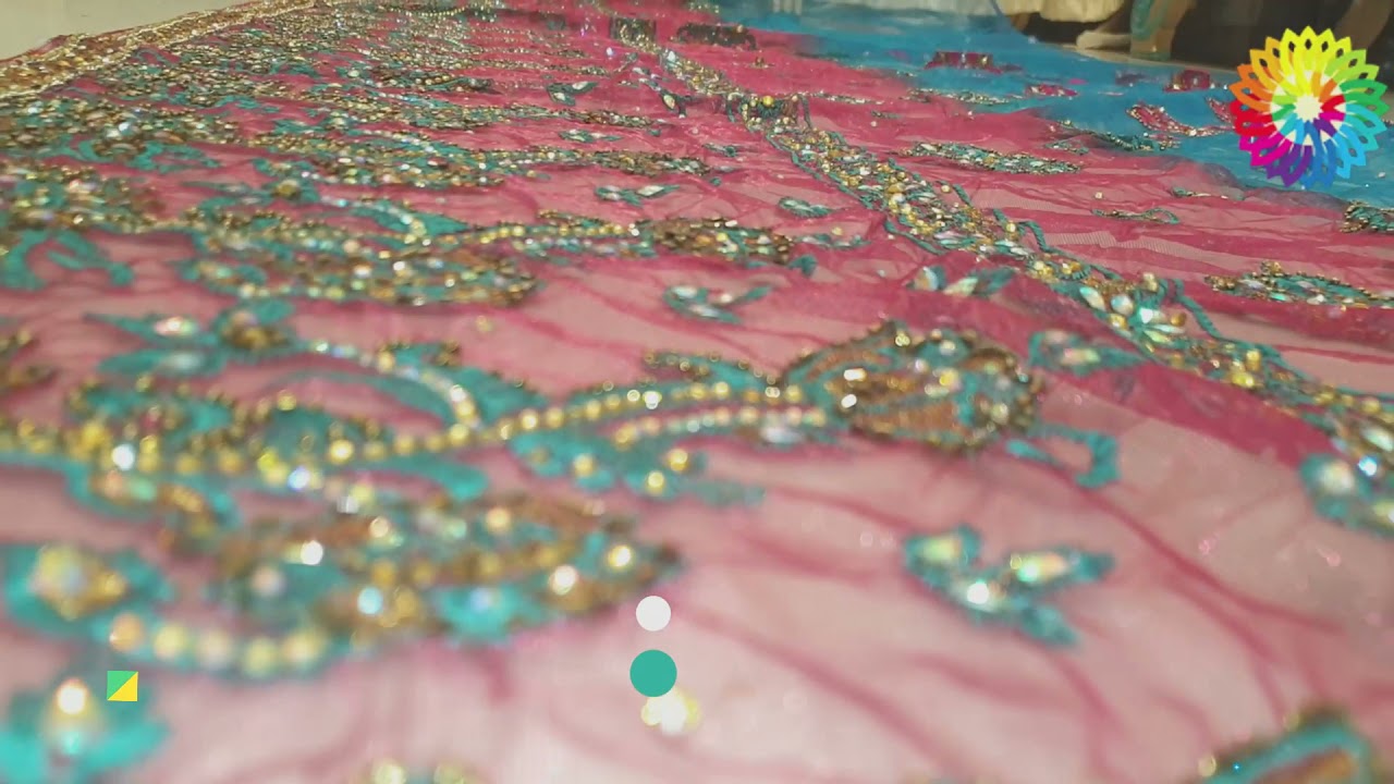 COLOURFUL DESIGNER SAREE IN STONE WORK & EMBROIDERY WORK @zarangstore #ZARANSAREE #DESIGNERSAREE