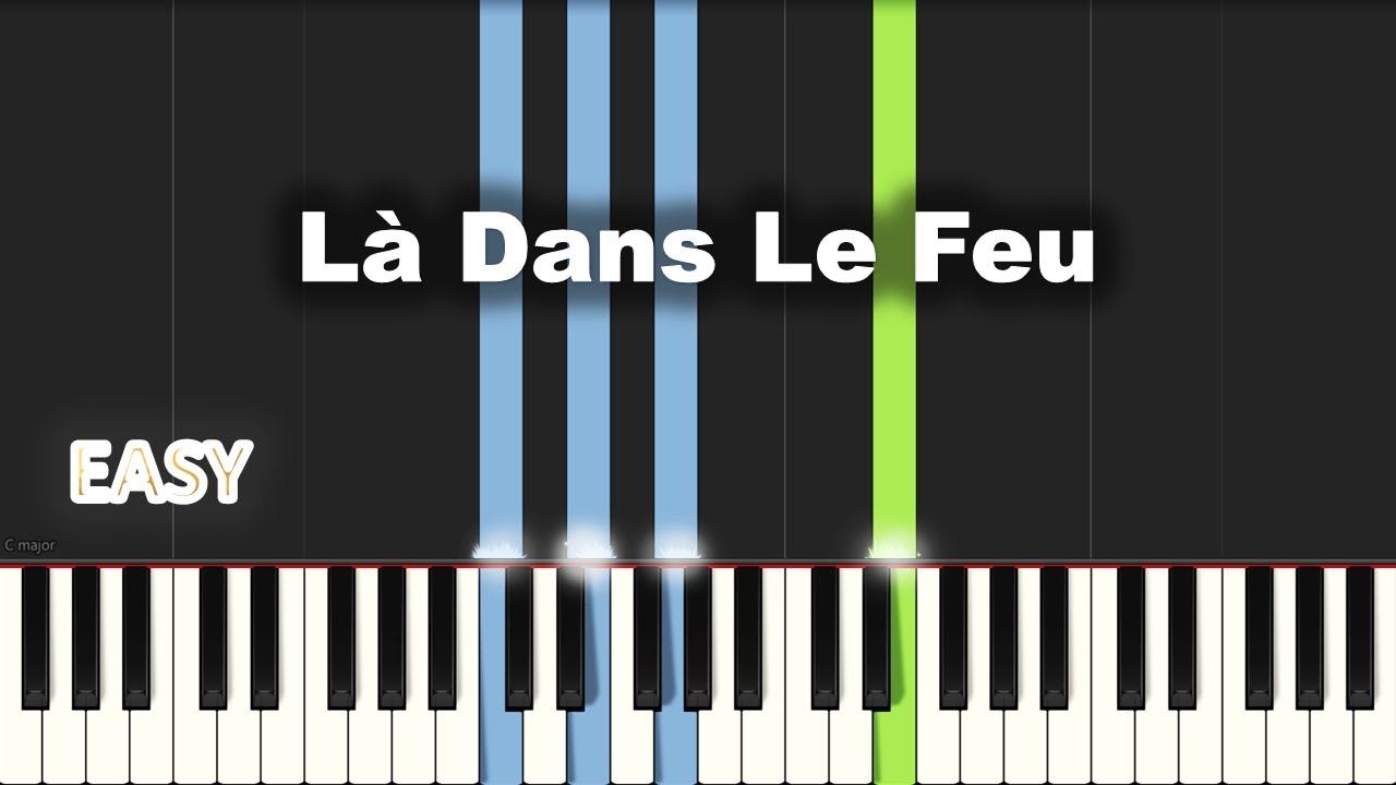 L&agrave; Dans Le Feu | EASY PIANO TUTORIAL BY Extreme Midi