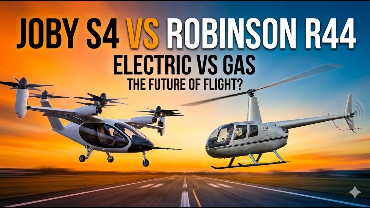 Joby S4 eVTOL vs Robinson R44 Helicopter | Can Electric Air Taxis Compete?