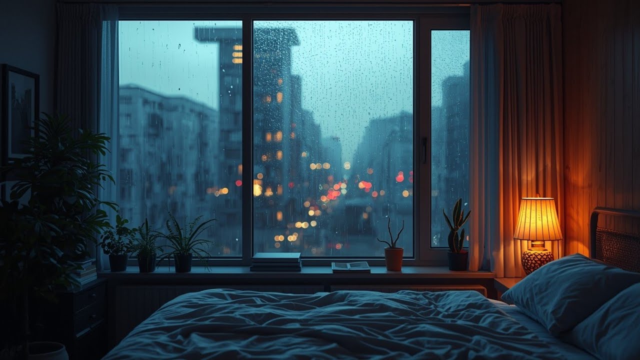 Cozy Room with Rain Sounds for Sleeping & Studying - Deep Focus [10 HOURS]