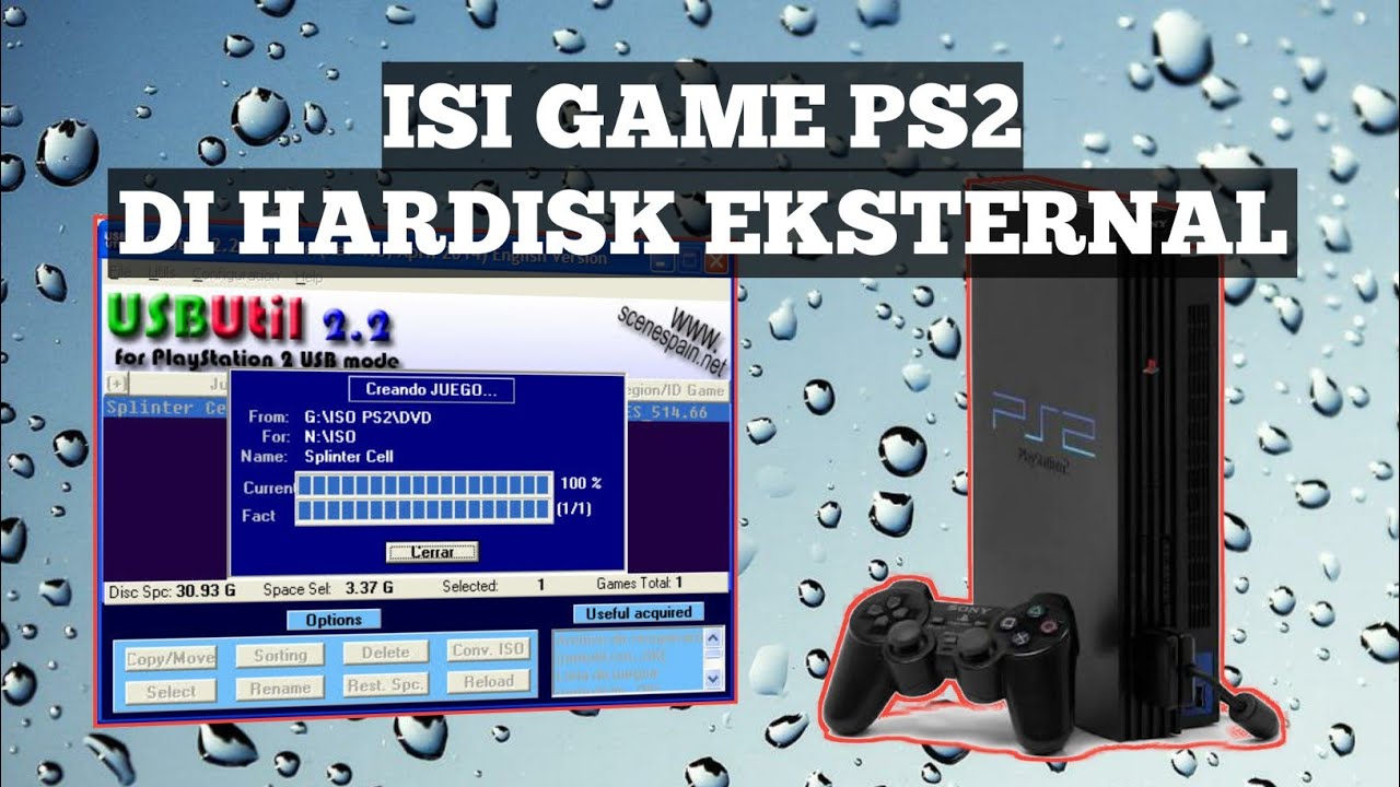 CARA ISI GAME PS2 HARDISK EKSTERNAL / FLASHDISK