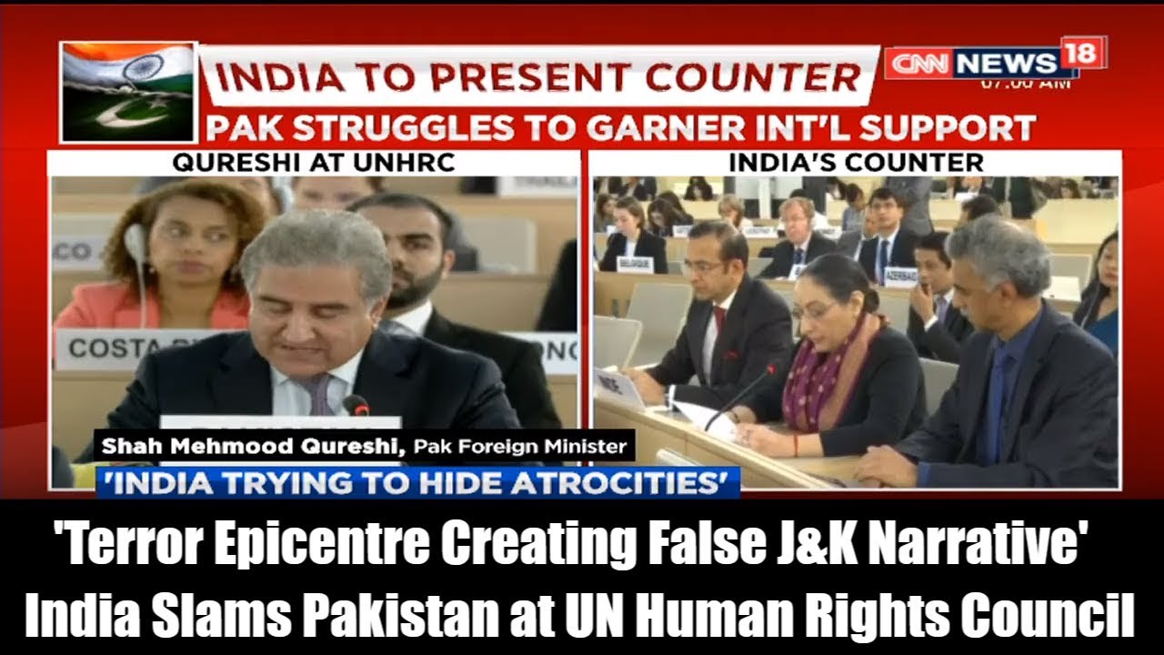'Terror Epicentre Creating False J&K Narrative'  India Slams Pakistan at UN Human Rights Council