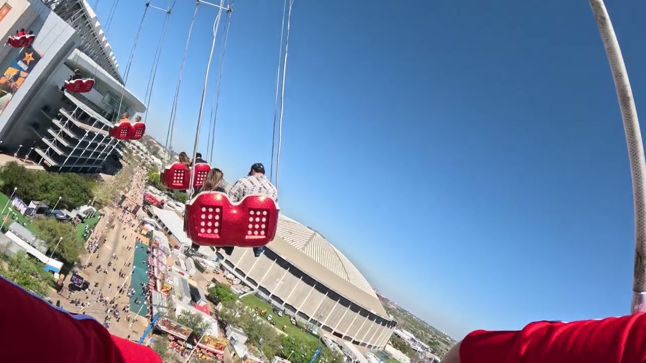Aviator on ride POV. Houston Rodeo 2026