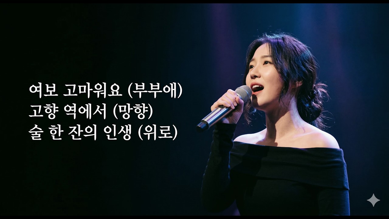 여보 고마워요 💕 고향 역에서 🚂 술 한 잔의 인생 🍶 인생 감성 트롯 3곡 모음 (부부애·망향·위로)