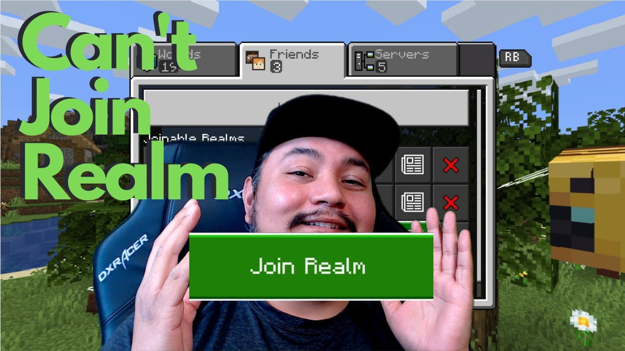 Why Can't I Join A Minecraft Realm | Cant Join My Friends Minecraft Realm