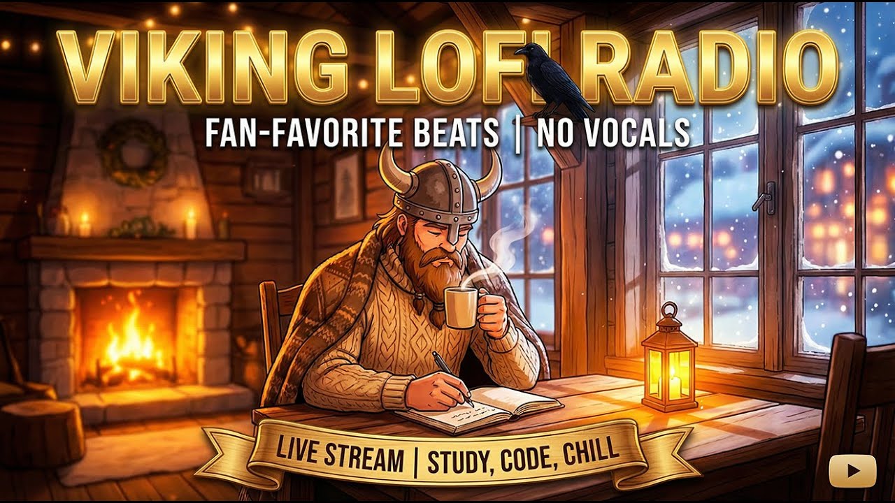 LIVE: Viking LoFi Radio ☕🔥 | Random Fan-Favorite Beats (No Vocals) | Study / Code / Chill | NordByte