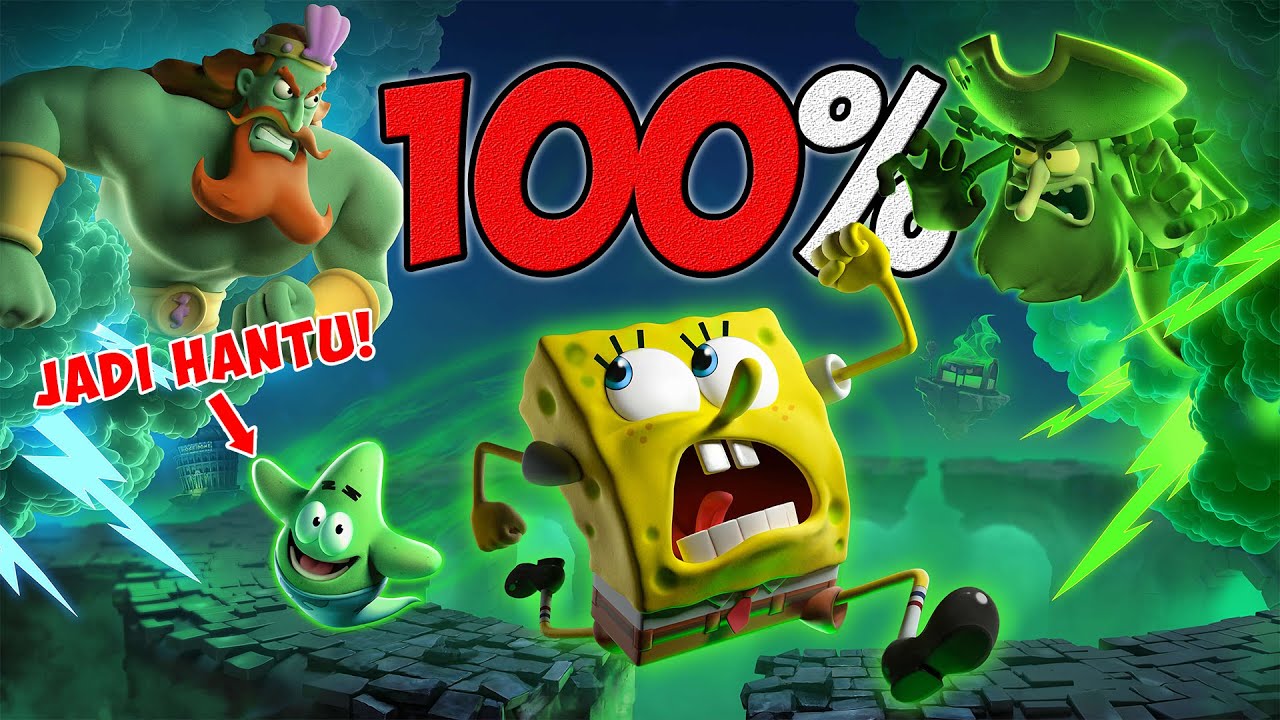 Gua Bermain 100% Spongebob Squarepants Titans of the Tide