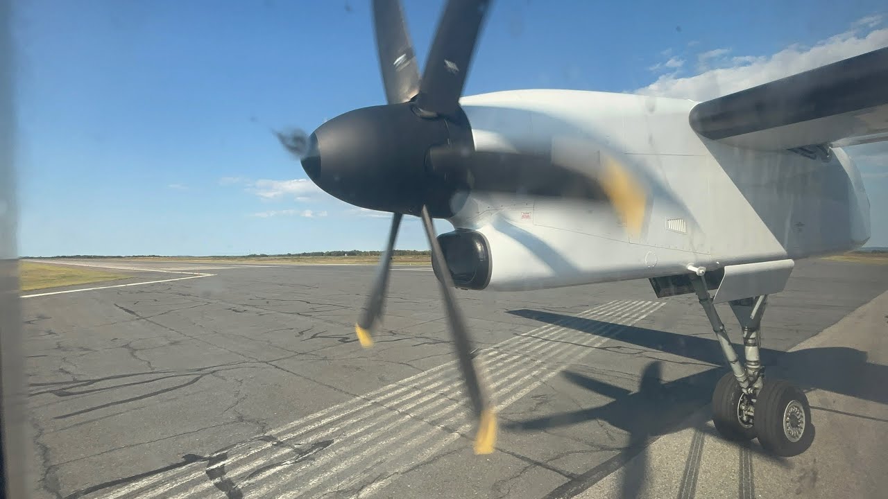 Air Canada Express (Jazz) Dash-8-400 Landing in Sudbury (August 2024)