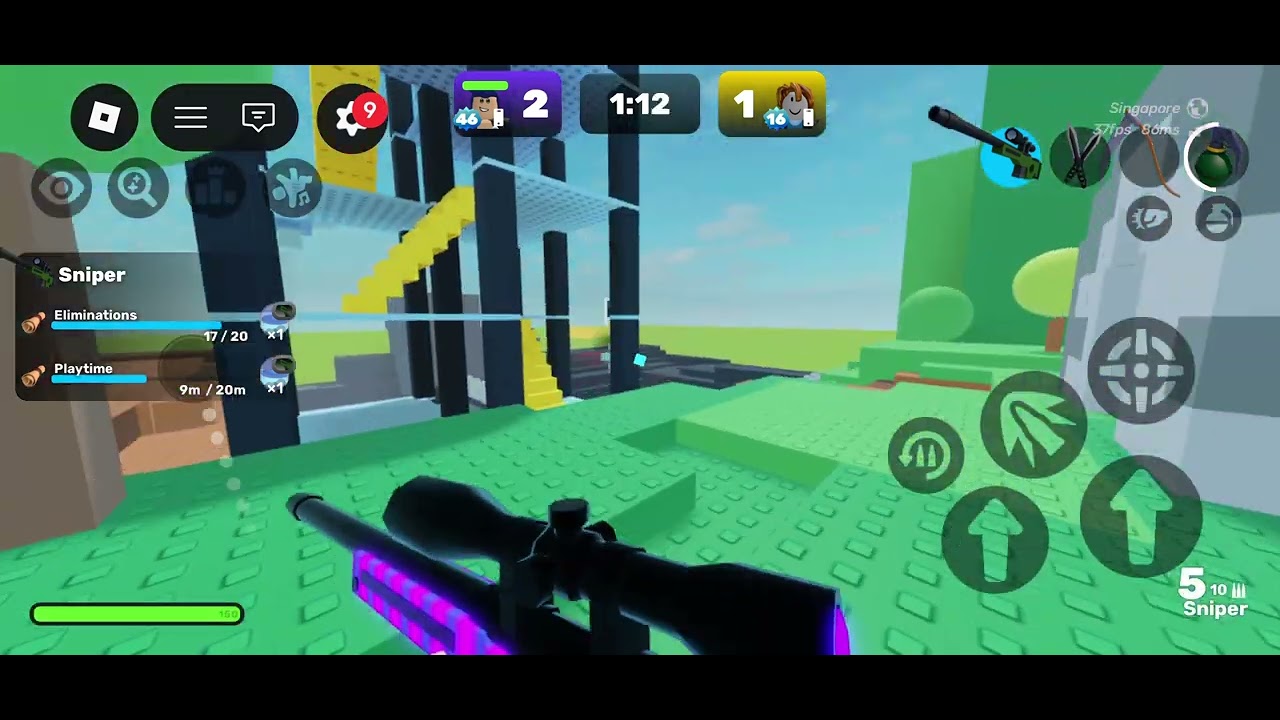 Playing with sniper Rivals