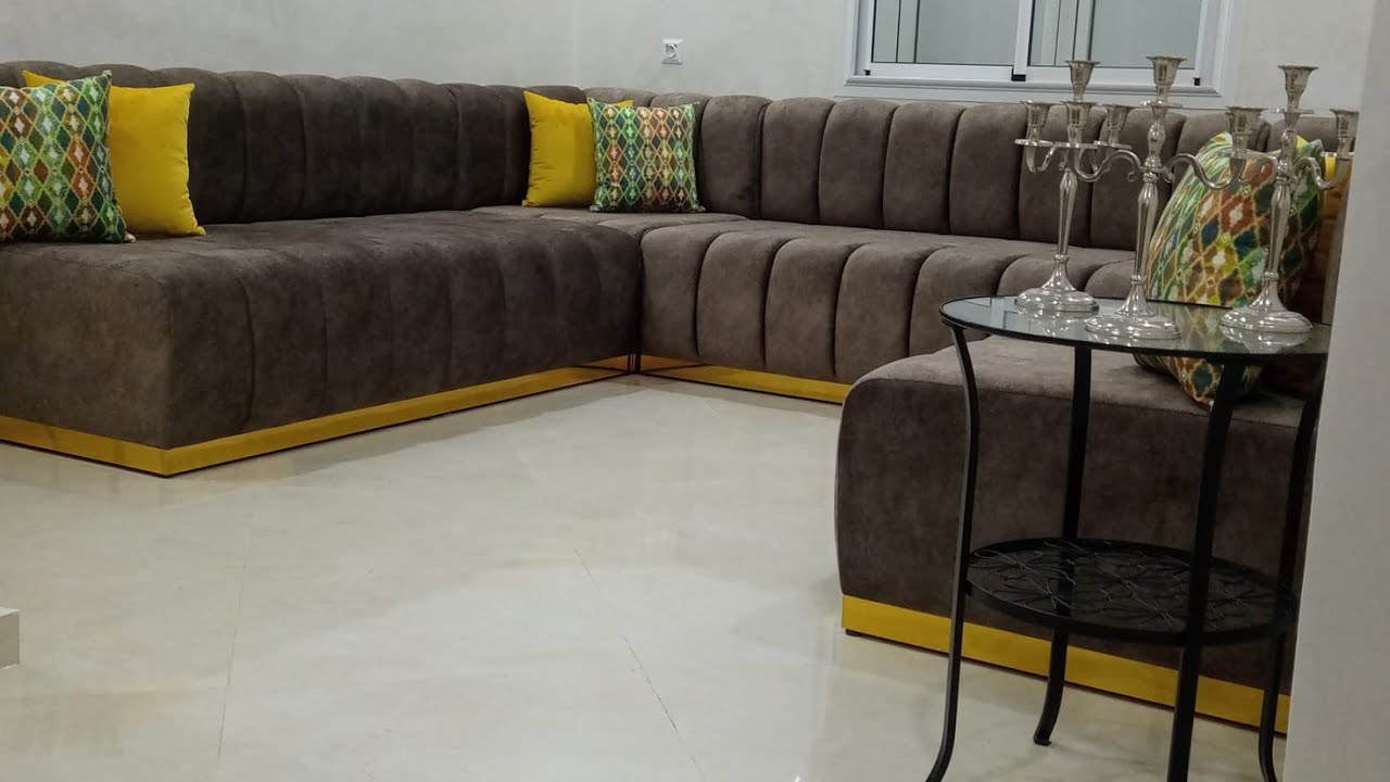 طريقة عمل صالون عصري💥 مشرط خطوة بخطوة🔥2023 ,How to Make corner sofa #new_corner_sofa_2023