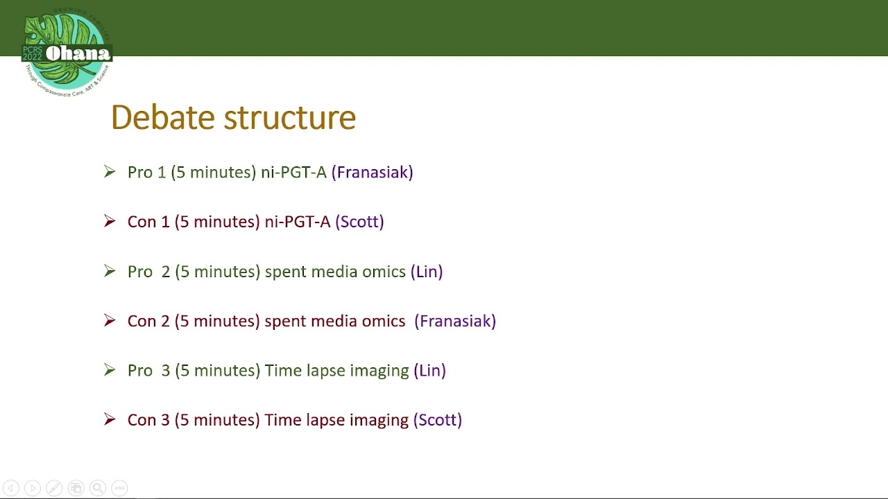 Journal Club Global Live from PCRS - Non-Invasive Embryo Selection Techniques