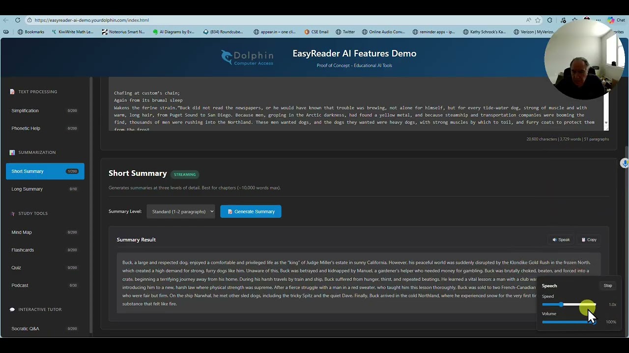 Dolphin DaisyReader, AI Featutes
