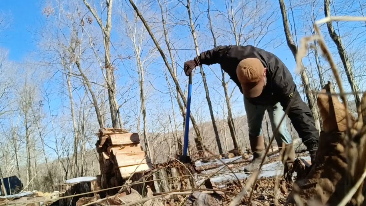 Splitting wood and talking about stuff 