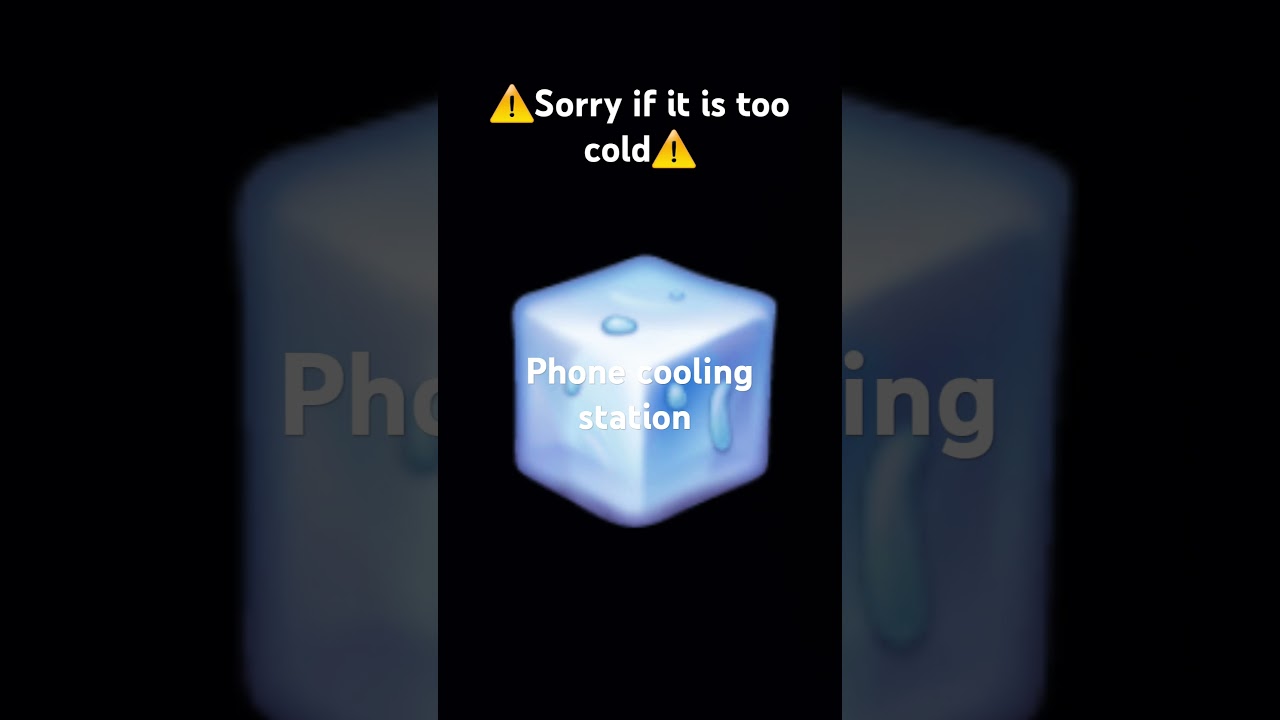 Phone cooling station