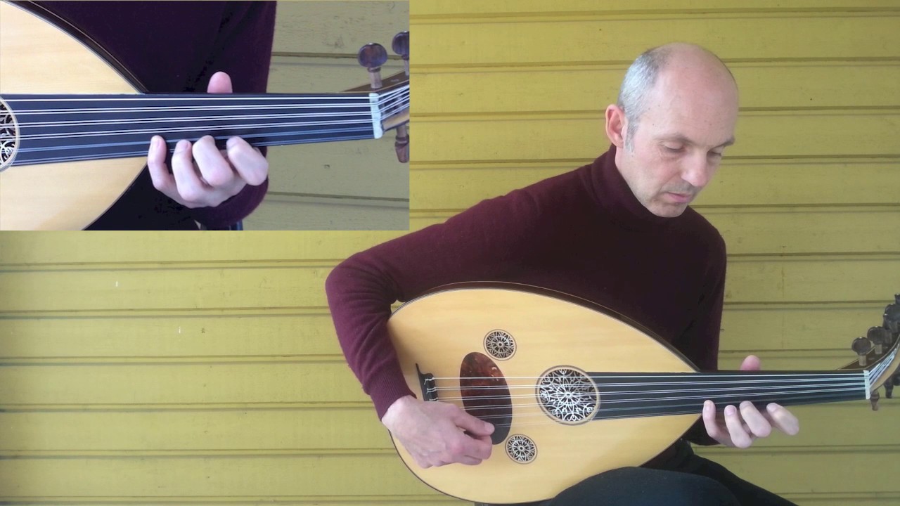 Oud training: one string taksim, makam Hicaz. مقام الحجاز