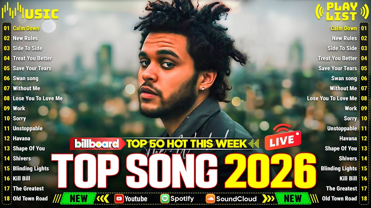 Billboard Hot 100 💥 The Weeknd, Ed Sheeran, Bruno Mars, Dua Lipa, Rihanna, Selena Gomez, Adele
