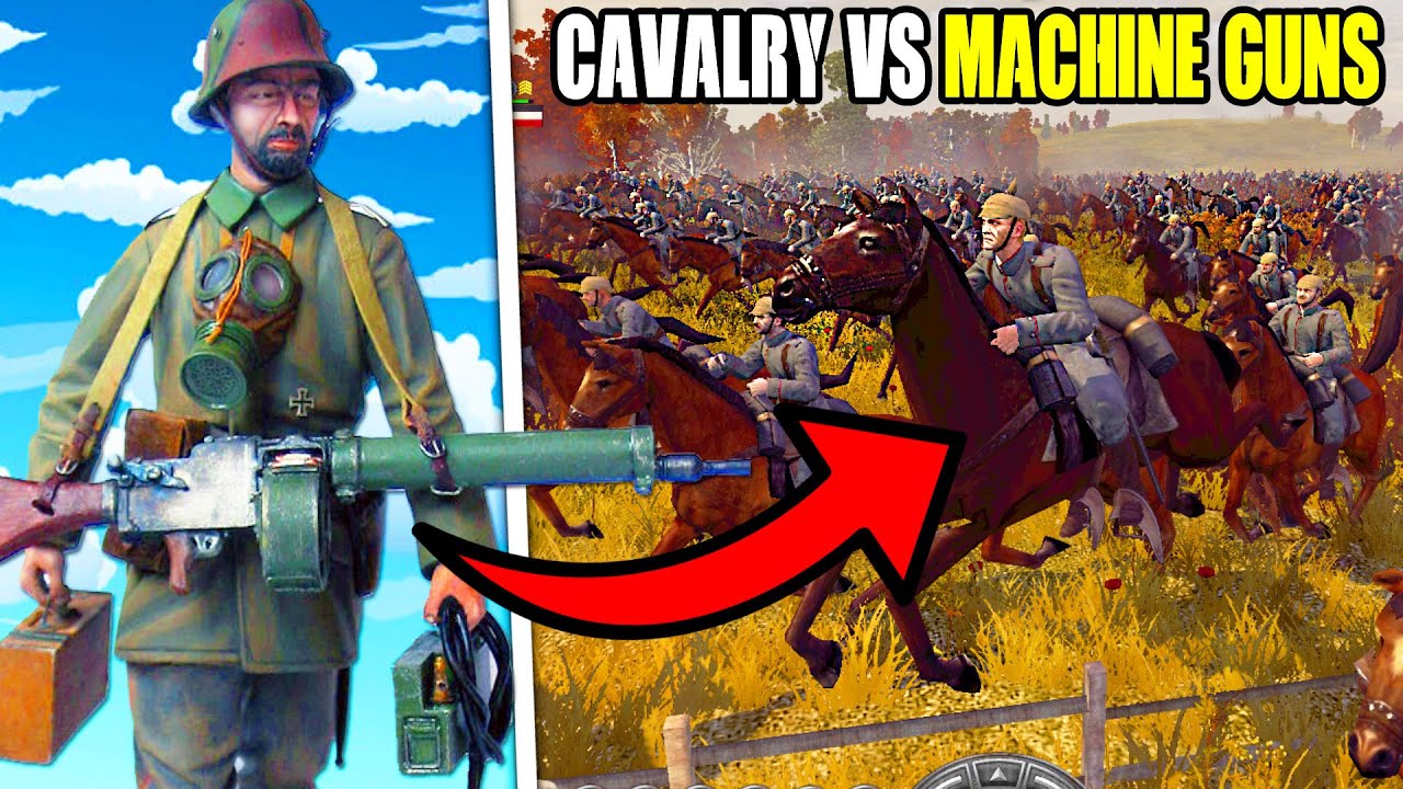 Charging WWI CAVALRY into MACHINE GUNS in this Battle Simulator- Total War: Great War #3