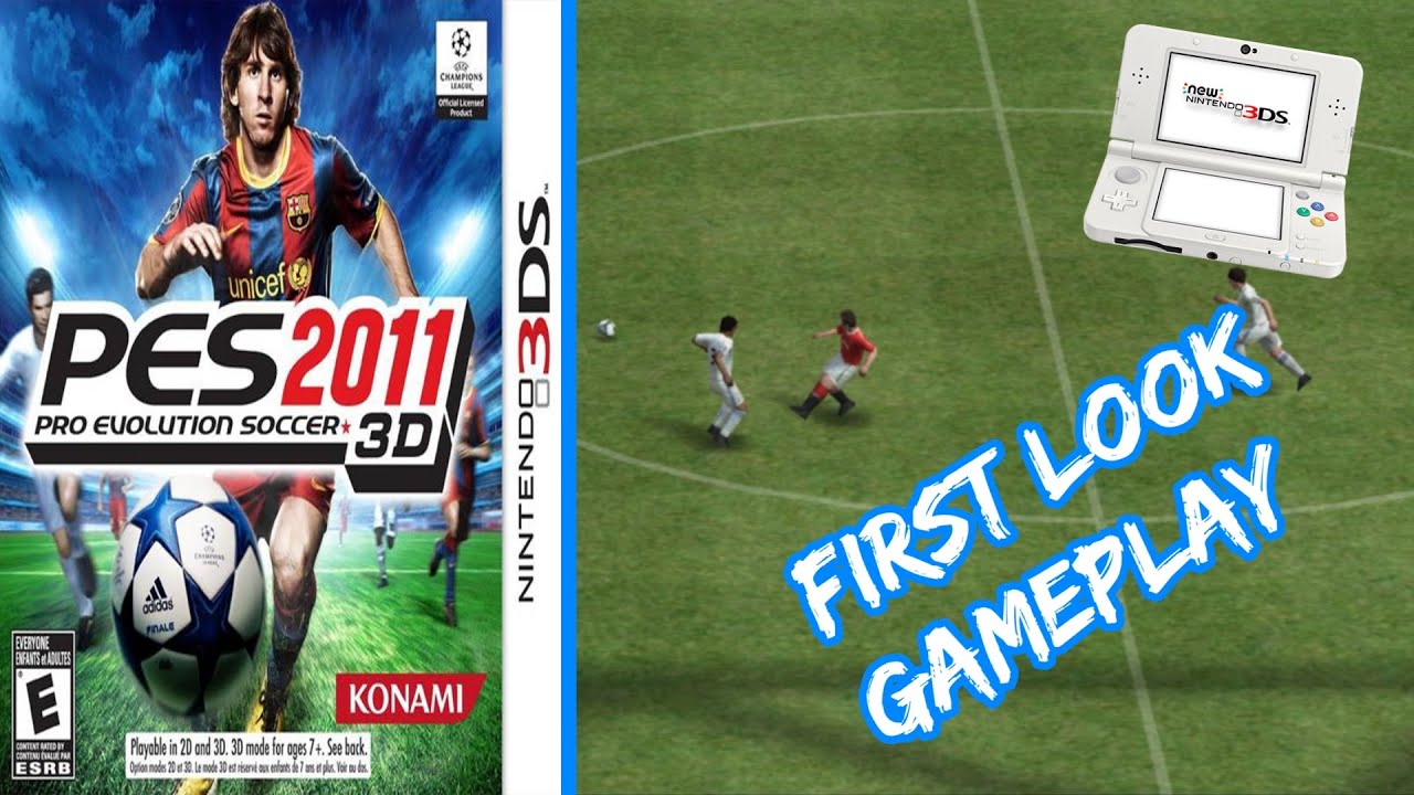 Pro Evolution Soccer 2011 3D – геймплей на Nintendo 3DS