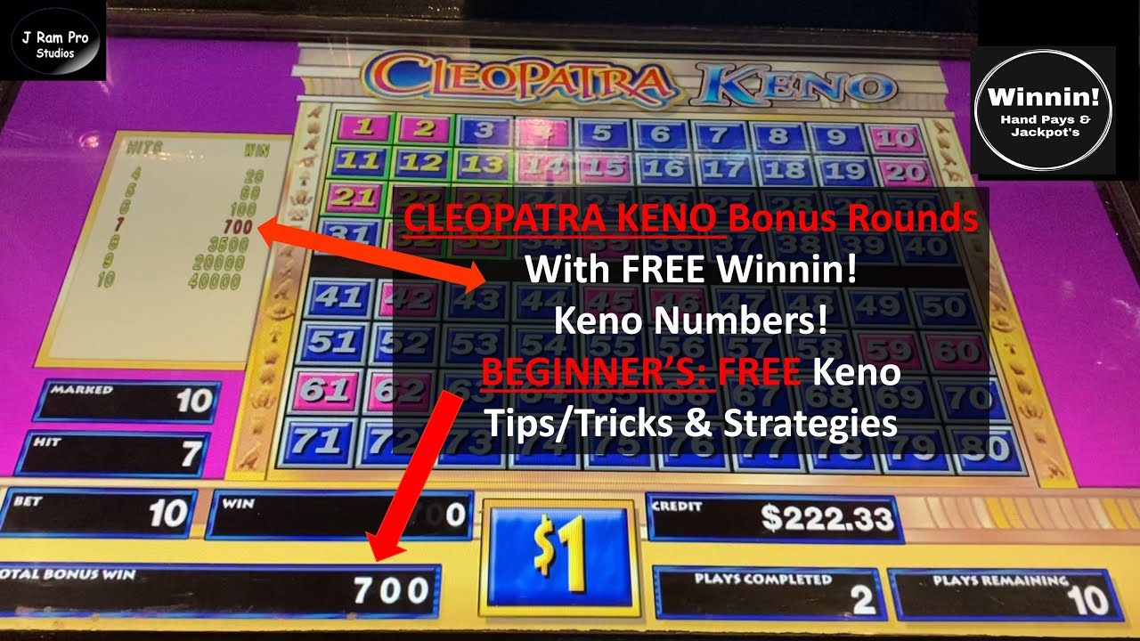 HOW TO WIN! AT KENO! 