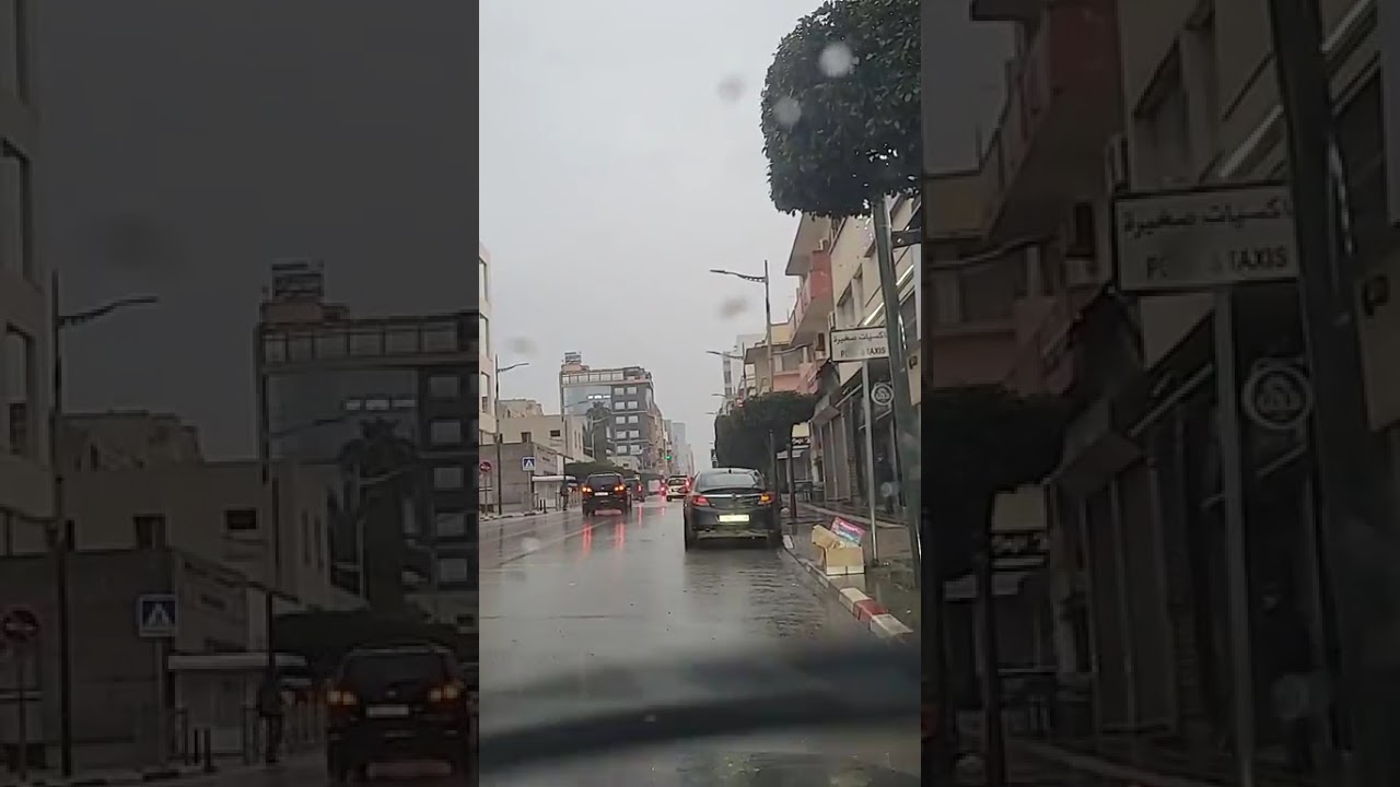 من مكناس: ساعة قبل الإفطار.. شوارع المدينة عامرة و أمطار الخير غزيرة فهاد الأثناء..اللهم صيبا نافعا