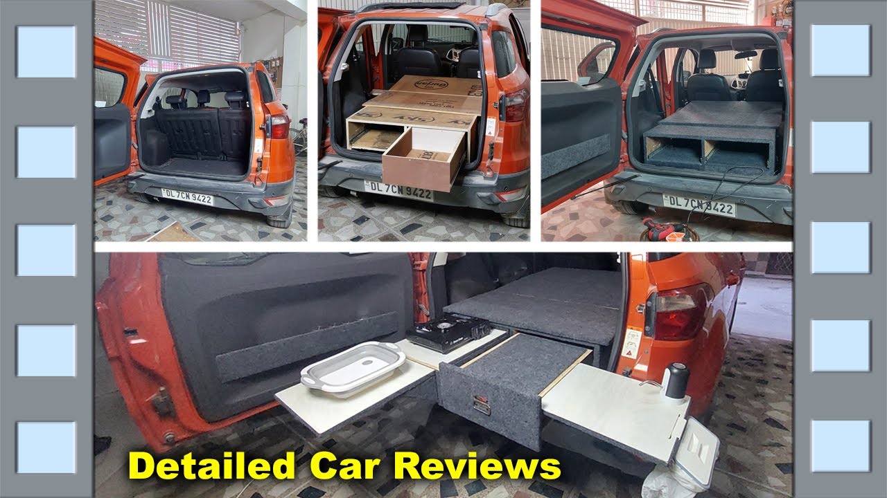 EcoSport को बना दिया घर😱|रहना खाना पीना सब गाड़ी में best camping setup in Ford #vanlife #caravan