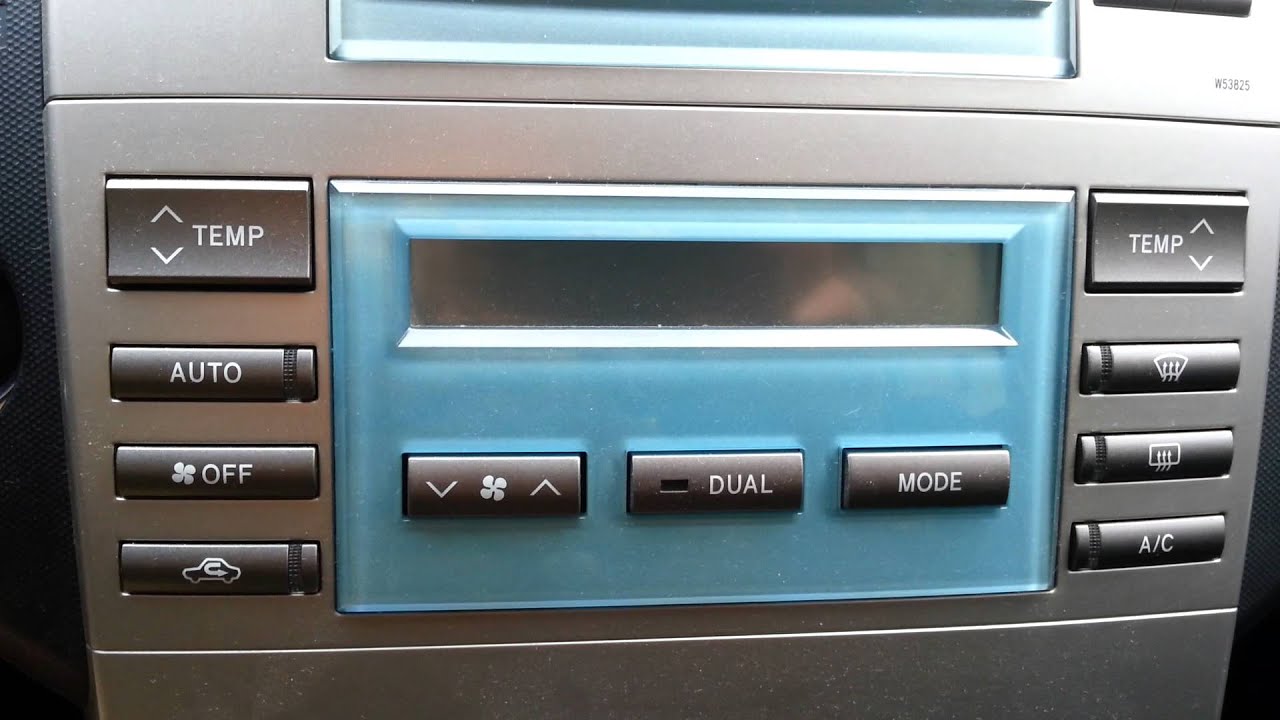 Toyota dijital klima check mode