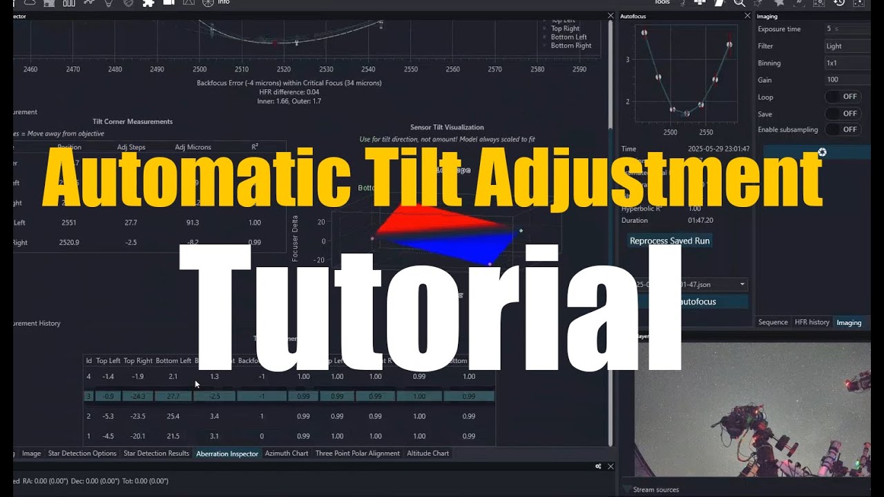 Wanderer ETA Automatic Tilt Adjustment Tutorial: The Future of Astrophotography Starts Here