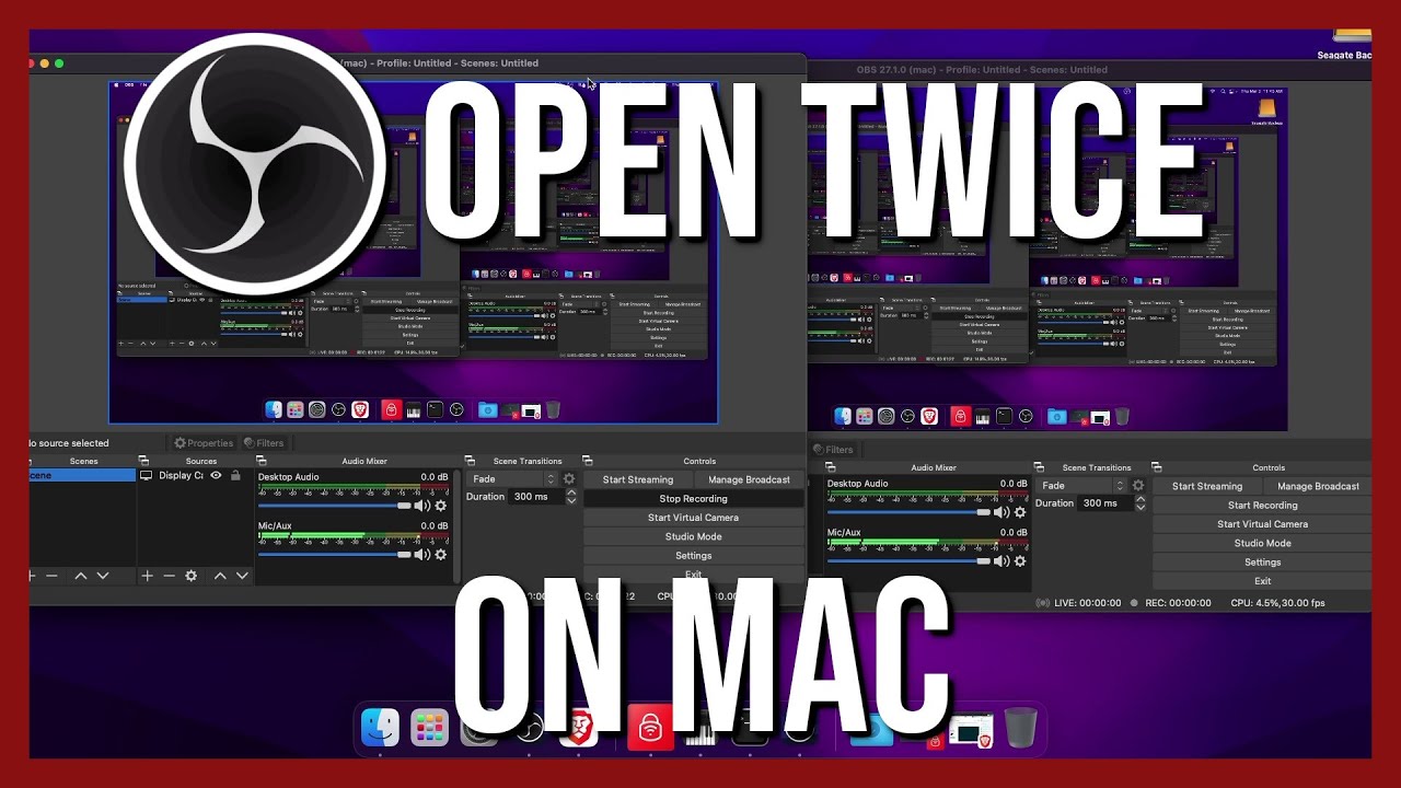 How to Open Multiple Instances of OBS with Commands on MacOS Monterey