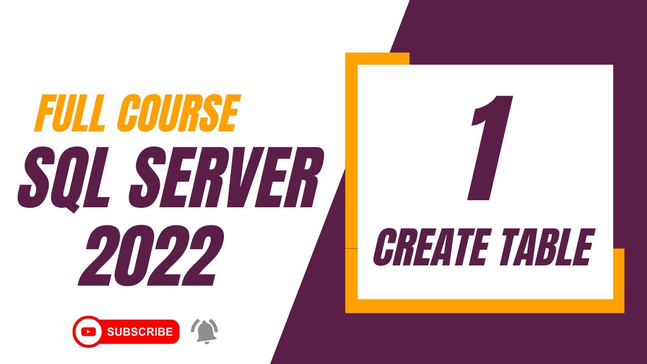 SQL Server Table Creation Tutorial (Urdu/Hindi)