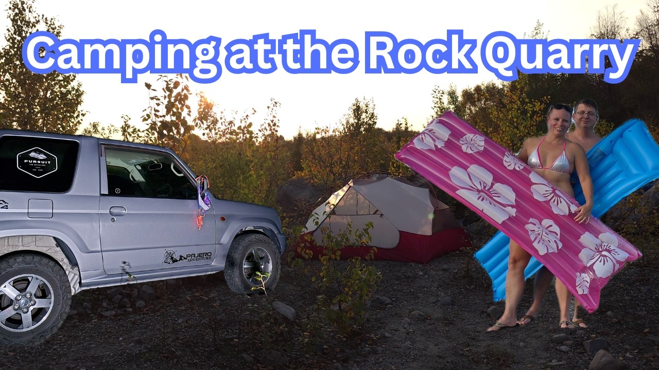 Chillin’ in the Rock Quarry - Swimming, Camping, and Delicious Beef Stroganoff! North Bay Ontario